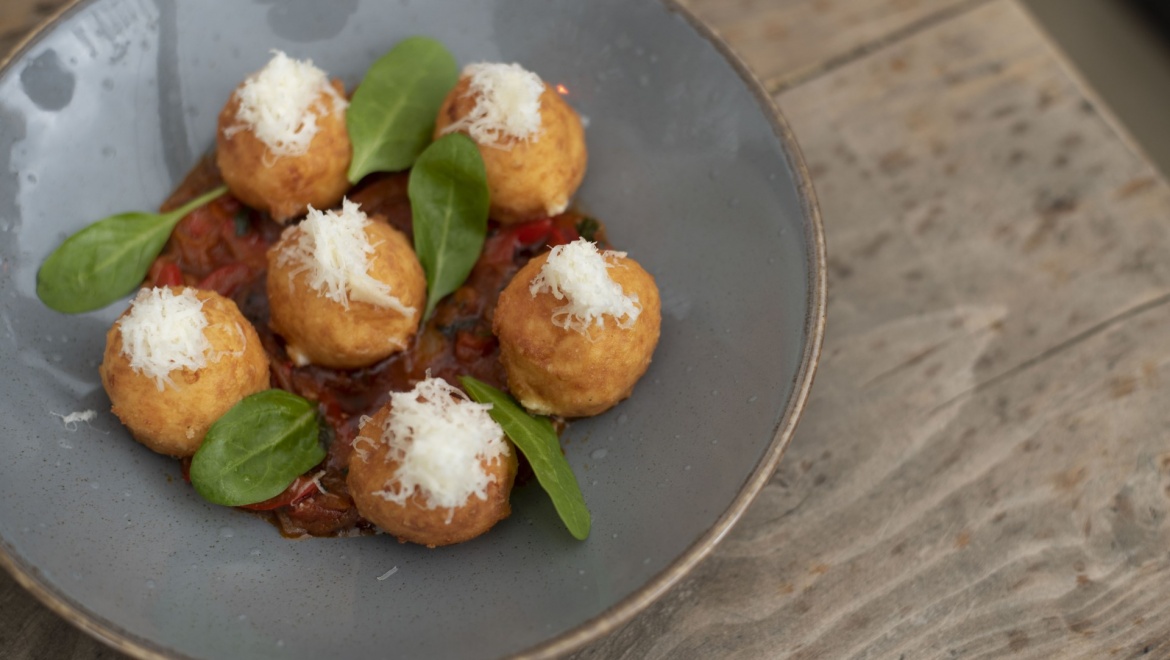 Cheesy Shakshuka Croquettes
