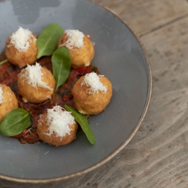 Cheesy Shakshuka Croquettes