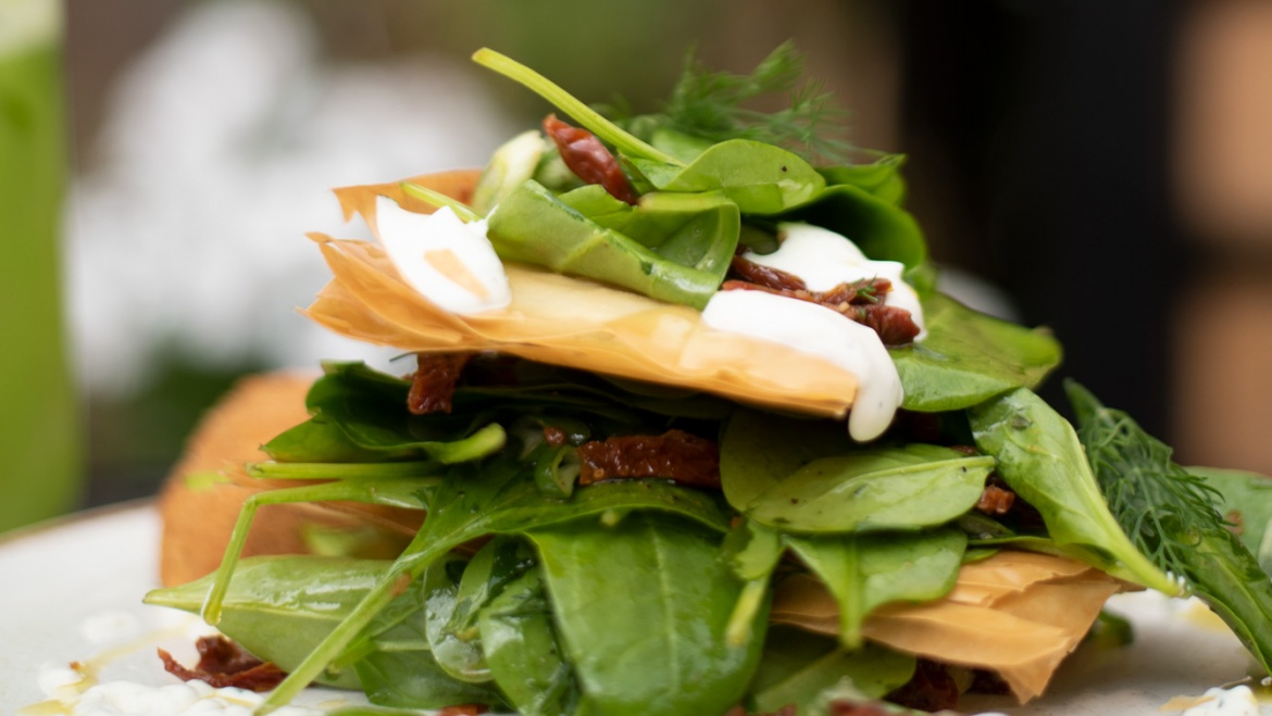 Crispy Spinach Salad