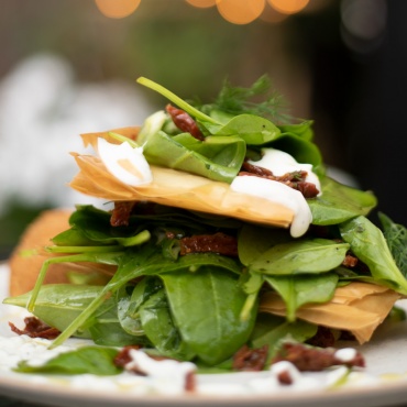 Crispy Spinach Salad